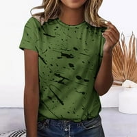Ženske majice ispod $ Rasprodaja majice kratkih rukava ležerna majica s printom Ženska ljetna majica kratkih rukava bluza pulover