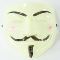 Žuta V za Vendetta Guy Fawkes Anonimni kostim Halloween cosplay maska