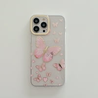 Allytech iPhone Pro Case 6.1 - Moderan i stilski torbica-leptir za djevojčice, žene, gumeni šok-dokaz torbica sa zaštitom od ogrebotina,