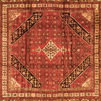Tradicionalni tepisi u perzijskoj narančastoj boji, kvadratni 5 stopa