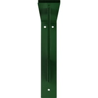 Ekena Millwork 2 W 10 D 10 h Tradicionalna čelična nosača, čekića duboko zelena