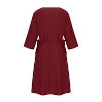 Haljine Za Žene U donjem rublju-ležerna udobna haljina s kratkim rukavima, poklon za Majčin dan, široka haljina A kroja, jednobojni