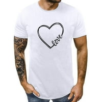Bluza s printom za parove, majice kratkih rukava, majice s natpisom ljubav za Valentinovo, vrhovi, kratki rođendanski pokloni za