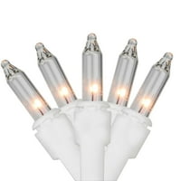 Set prozirnih mini božićnih lampica-bijela žica