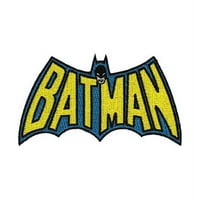 Retro Batman, klasična TV emisija s logotipom krila šišmiša superjunaka iz M. A.-a, željezna zakrpa-aplikacija