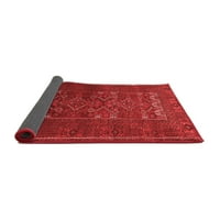 Tradicionalni perzijski tepisi za sobe u kružnom presjeku crvene boje, promjera 4 inča