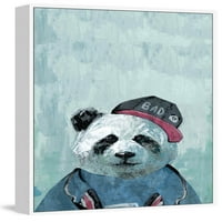 Loša Panda floater uokvirena slikati ispis na platnu