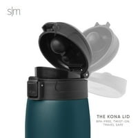 Jednostavna moderna šalica za kampiranje od 16 unci s preklopnim poklopcem - vakuum izolirana termos šalica za kavu planinarska tikvica