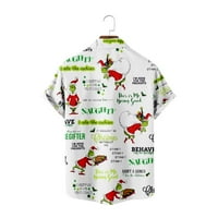 Božićna košulja muška ležerna havajska blagdanska košulja u stilu 678