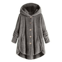 Rasprodaja Ženskih jakni u donjem dijelu jesen-zima Ženski plišani Gornji dijelovi Plus veličine na kopčanje preveliki kardigan s