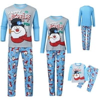 Isti obiteljski pidžama Set Božićna pidžama Svečana odjeća s dugim rukavima pidžama Djeda Božićnjaka